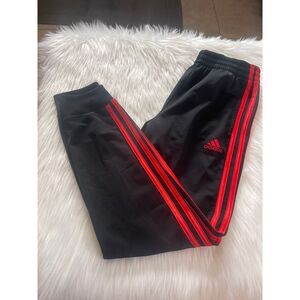 Adidas 3 Stripes Sweatpants Jogger Boy Size M (10/12 ) Black Pants Used